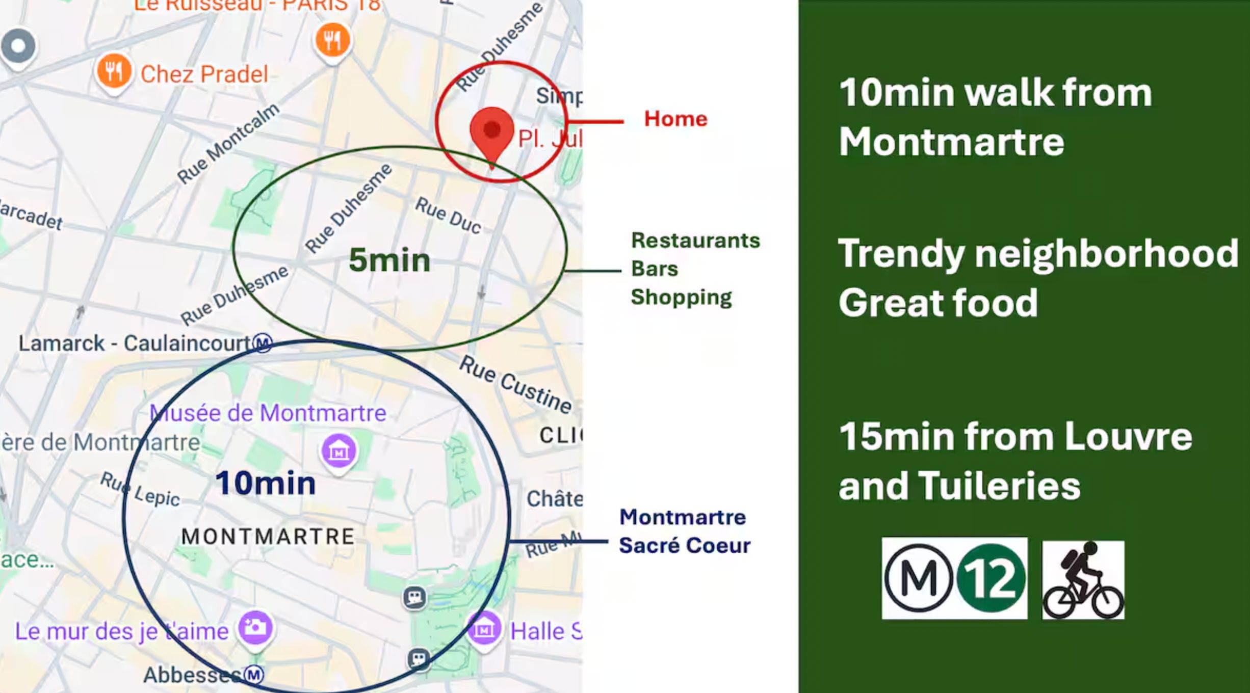 Location Superbe appartement 43m², Jules Joffrin (Paris) (loyer tout inclus)
