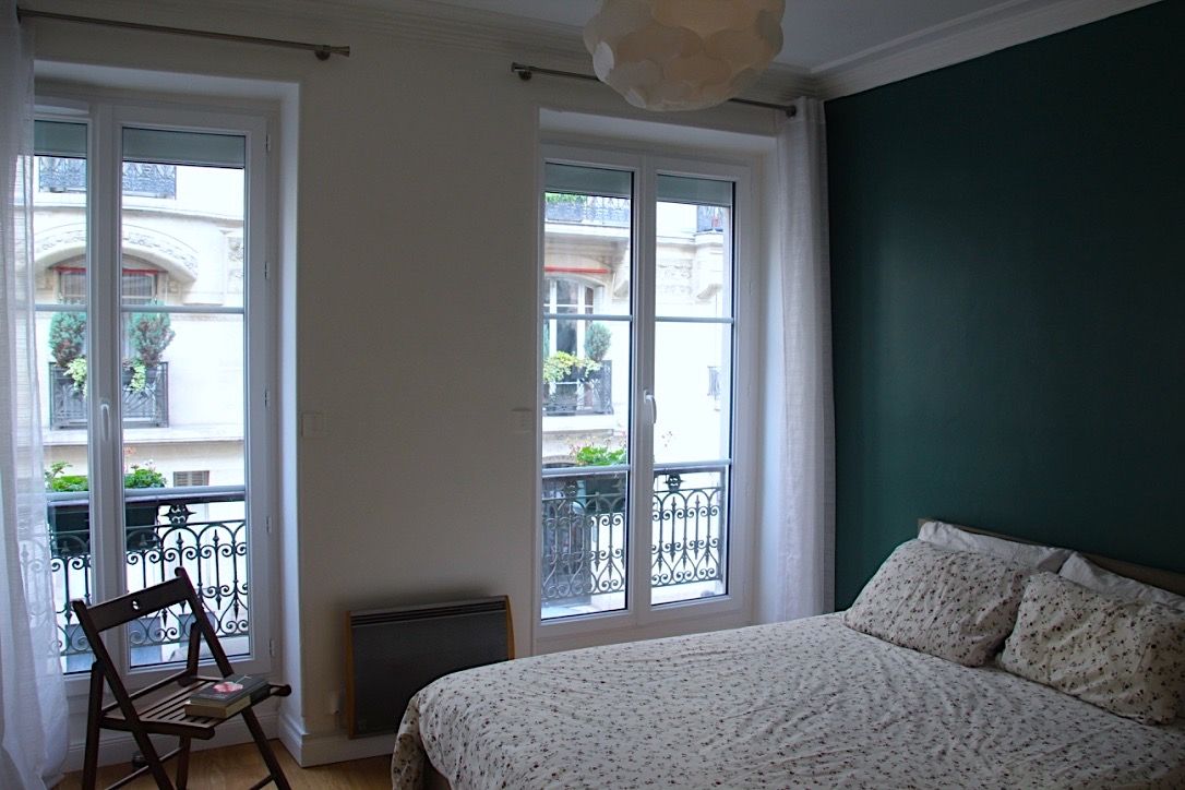 Location Duplex élégant à 10 min de l'Arc de Triomphe avec 1 chambre, parquet & belle hau