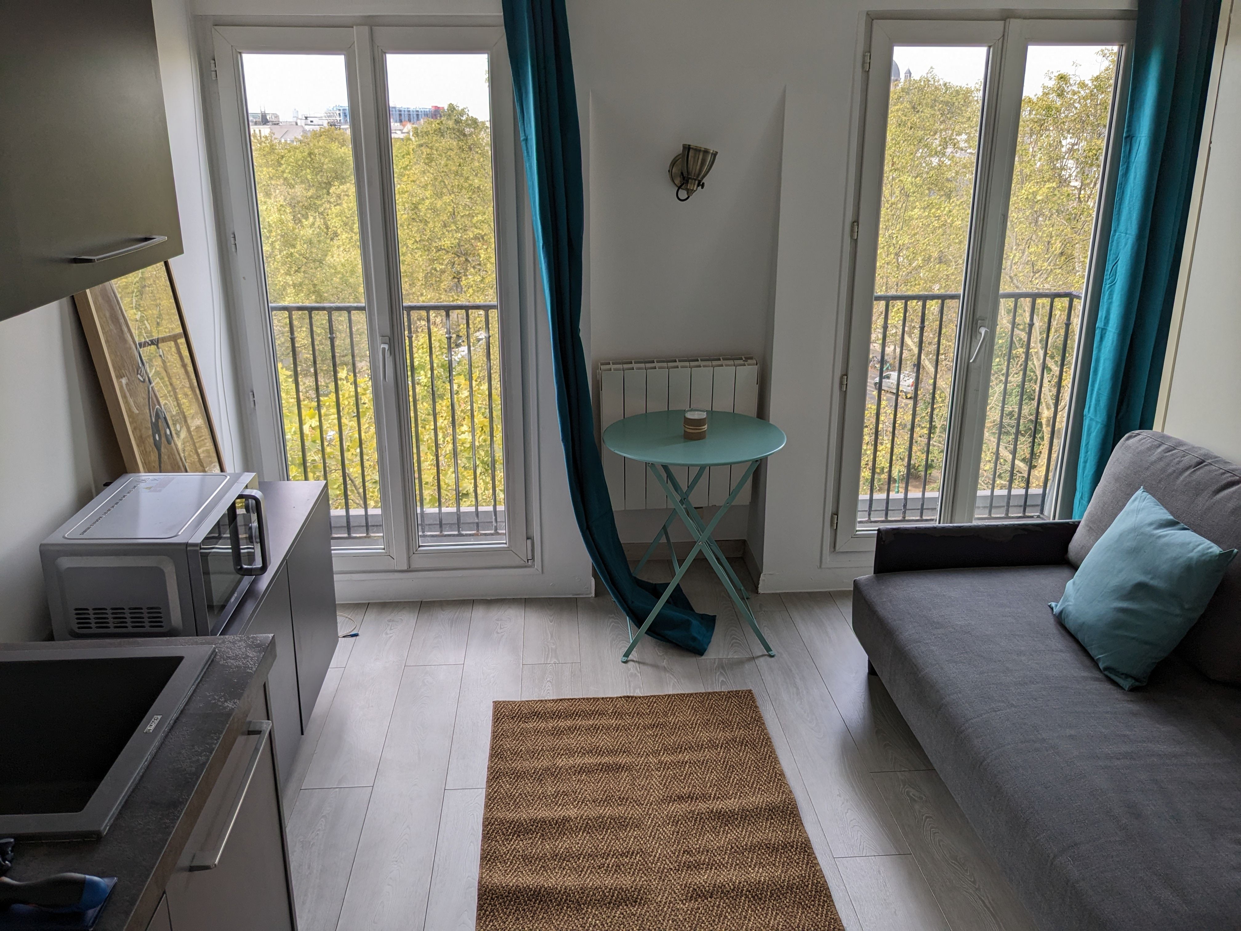 Location Petit studio offrant vue panoramique sur la Seine (loyer tout inclus)