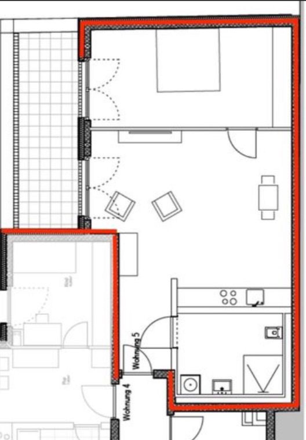 Central, quiet, furnished 2-room apartment with balcony near Königsplatz