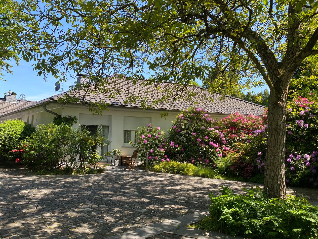 Freshly renovated two-room flat on villa plot, new furniture, 20 minutes from Düsseldorf and Essen