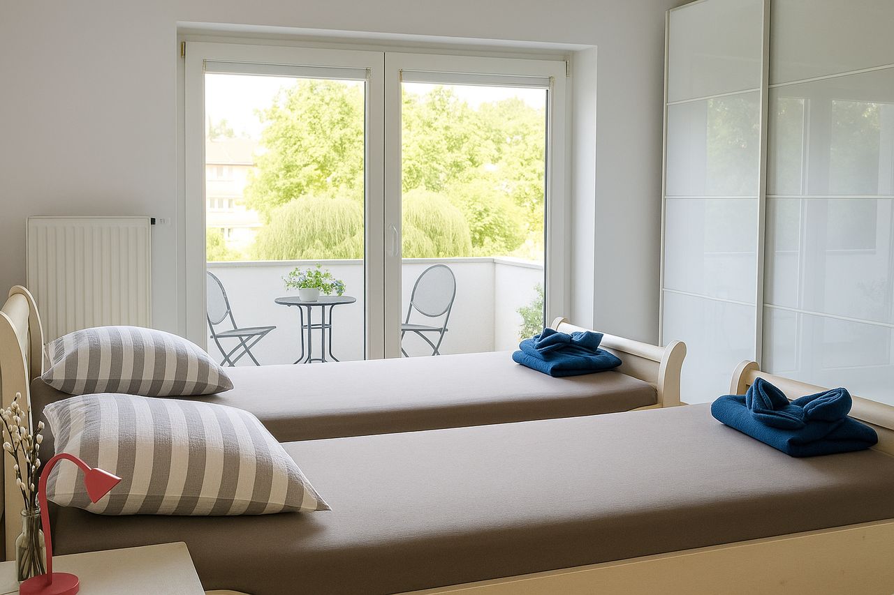 Bright 3-room apartment near Düsseldorf-Derendorf and Unterrath