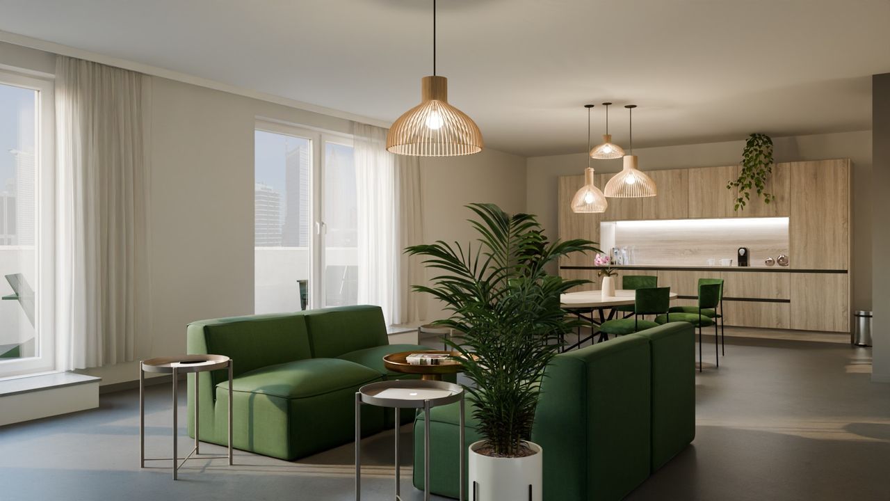 Fully furnished apartment with access to modern communal areas