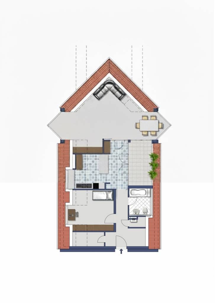 Bright Furnished Penthouse with Sunny Terrace - Weißensee