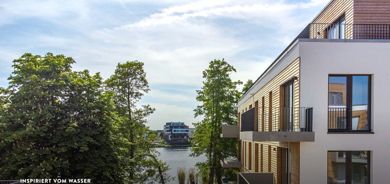 First occupancy, Fine studio apartment on the water near S-Bahn Köpenick