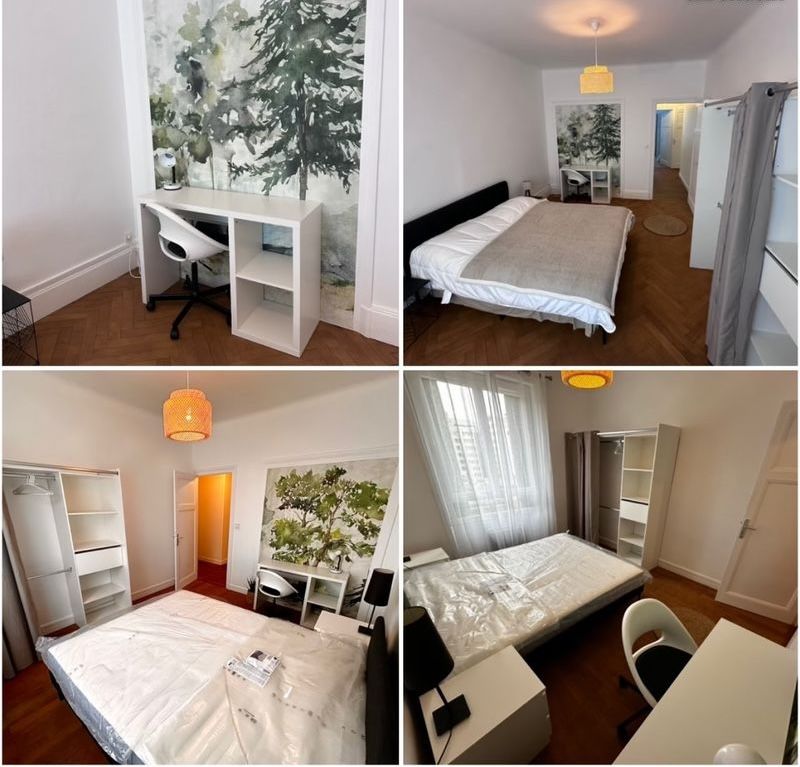 Location Location Chambre dans Appartement Meublé Rénové - Lyon 6 Brotteaux proche Gare Part Dieu – 850 cc/mois par chambre (loyer tout inclus)