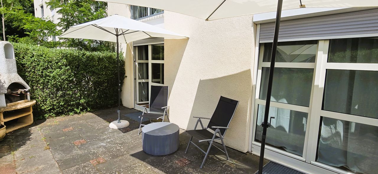 65 m² business apartment with XXL terrace in Cologne-Deutz (subway/tram 7 min)