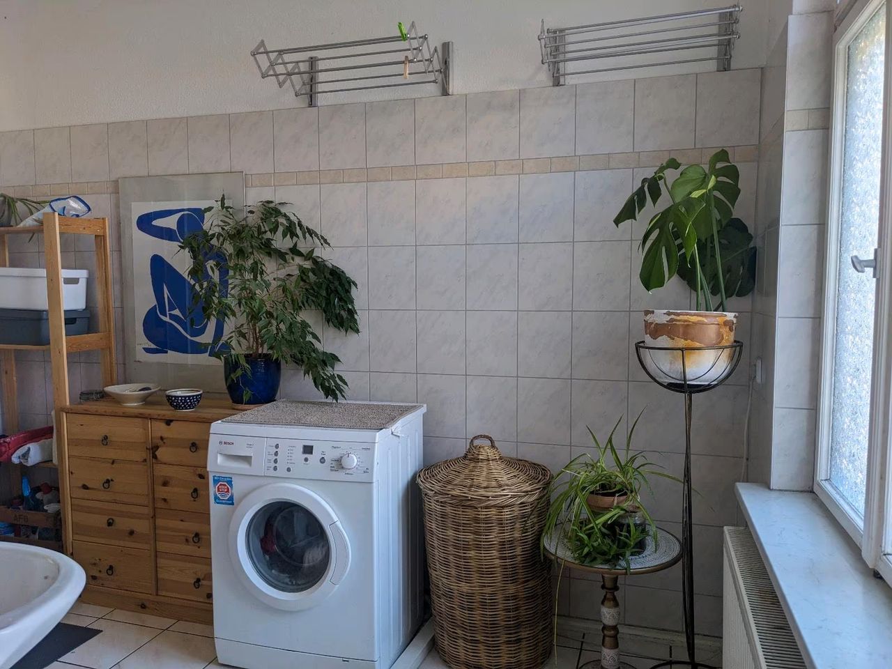 Temporary sublet: 90sqm furnished 2-room apartment with south balcony in Prenzlauer Berg, near S-Bahn Schönhauser Allee