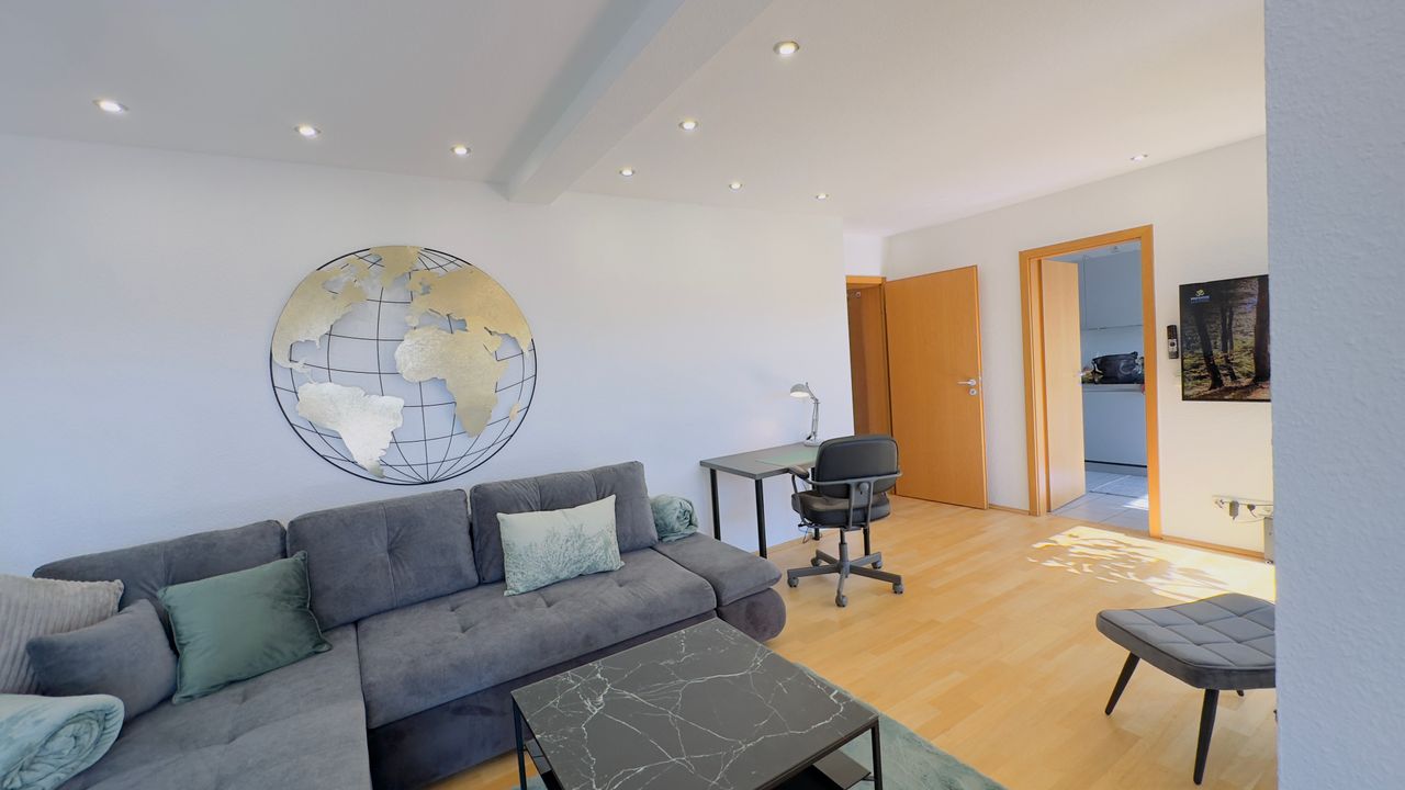 Cozy furnished apartment on time with winter garden, balcony and garden view!