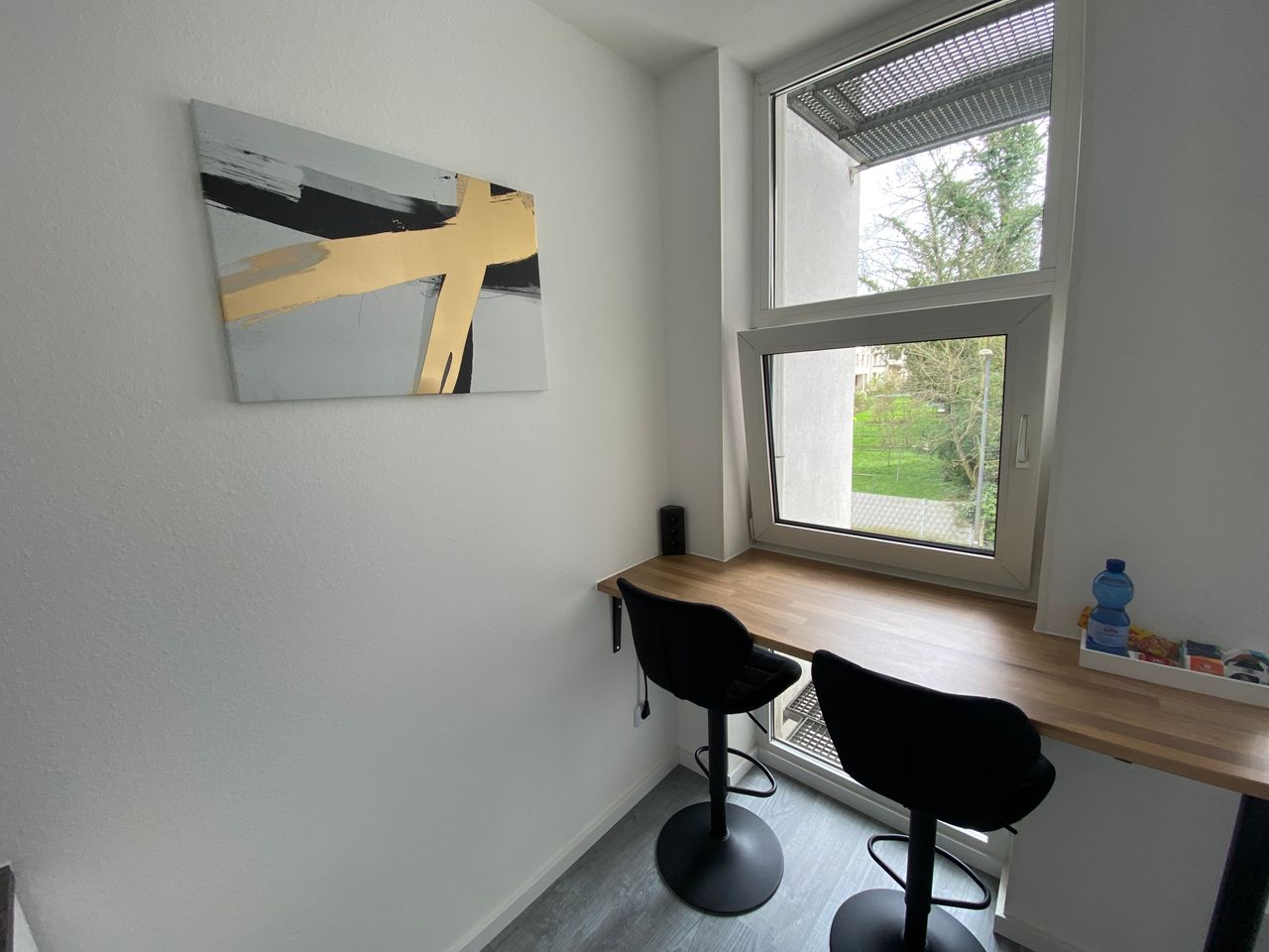 Bright and modern. parking space included.